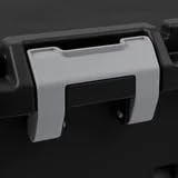 22 Gallon Black Wheeled Plastic Storage Trunk D2354