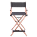 Portable Rose Gold Aluminum Folding Makeup Chair I883