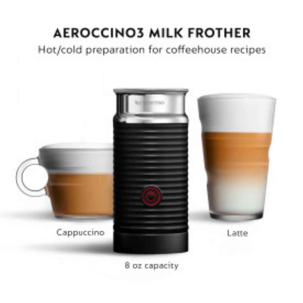 Chrome Coffee and Espresso Maker with Milk Frother J545426