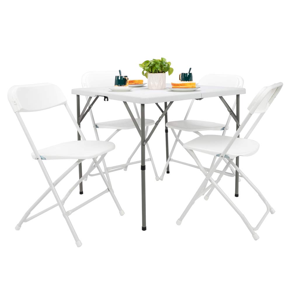 34 inch White Folding Plastic Table G5895