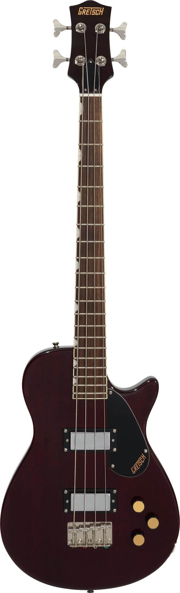 Walnut Stain Short-Scale Electric Bass Guitar M8127