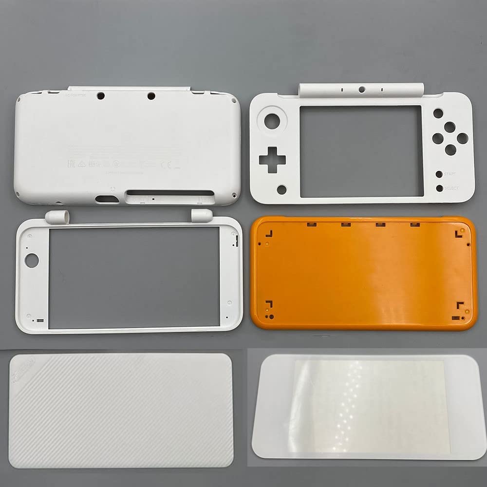 White & Yellow Housing Case Cover Replacement Parts for 2DS XL Game Console Z509678