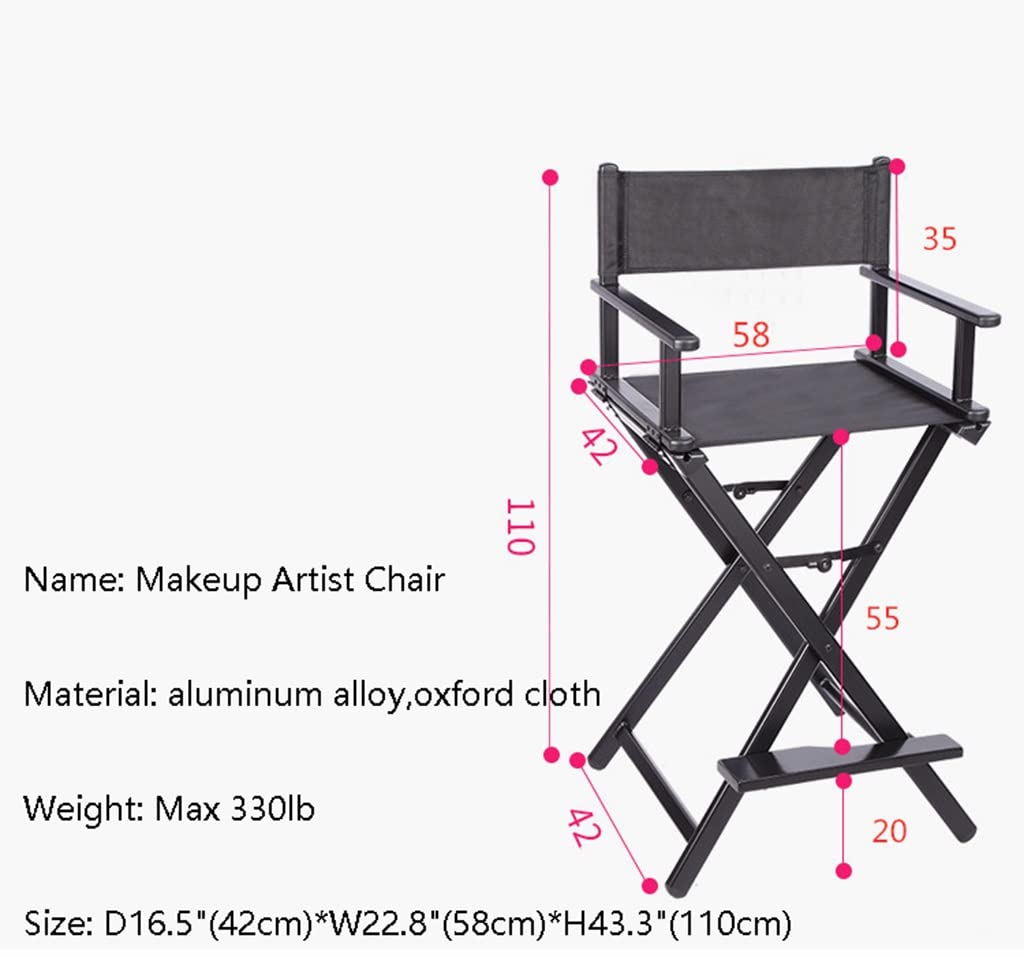 Portable Rose Gold Aluminum Folding Makeup Chair I883