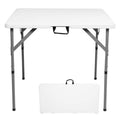 34 inch White Folding Plastic Table G5895
