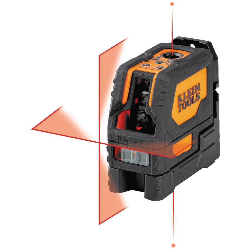 Self-Leveling Laser Level with Red Cross Lines and Plumb Spot F98311