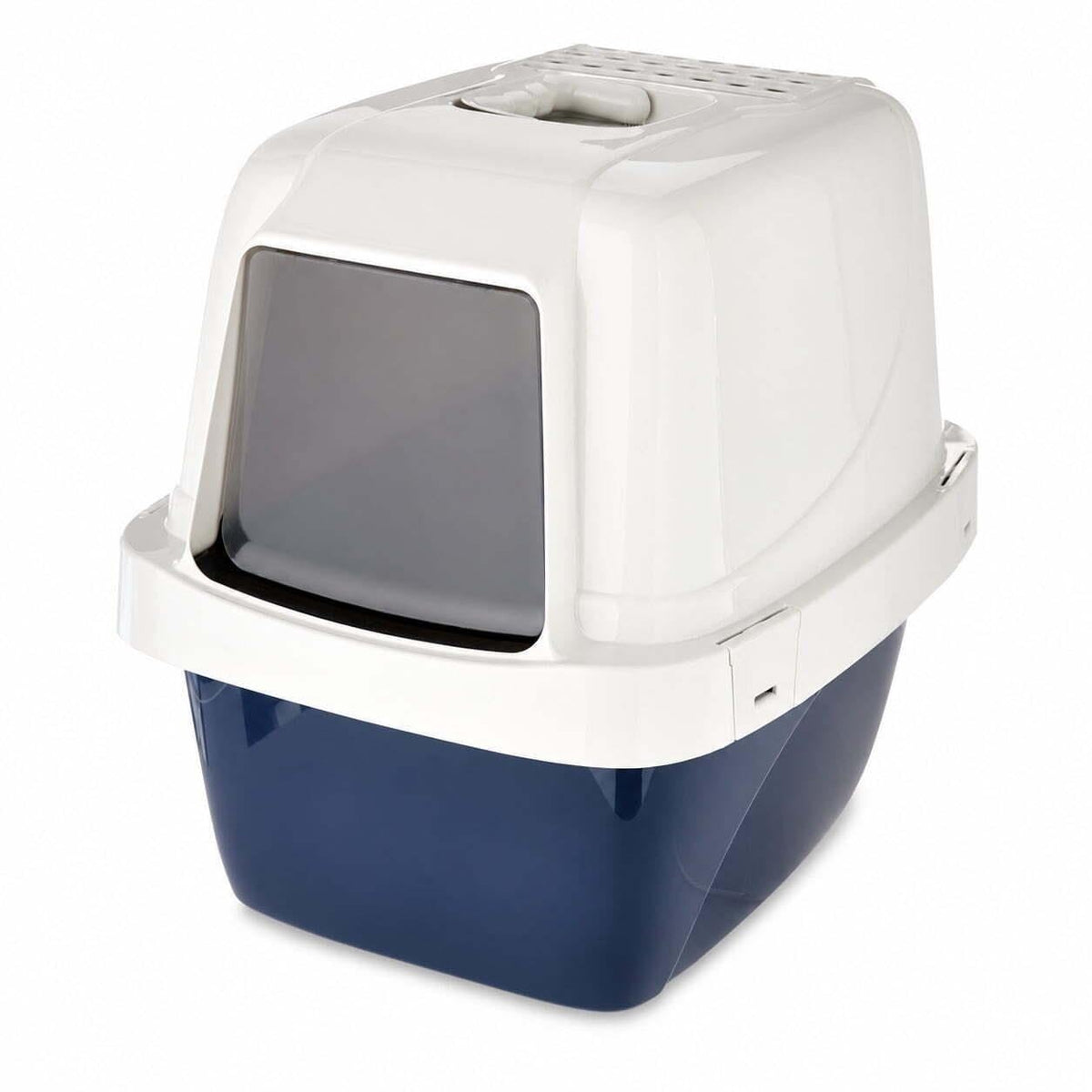 Blue Hooded Enclosed Cat Litter Box with Pan & Odor Filter O5880