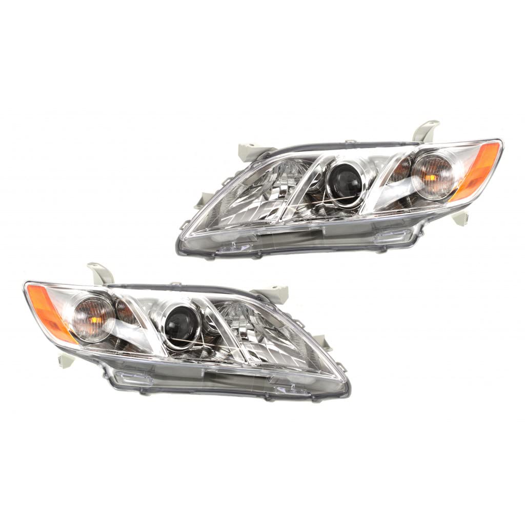 Toyota Camry Headlight Assembly Pair Driver and Passenger Side Replacement Z481230