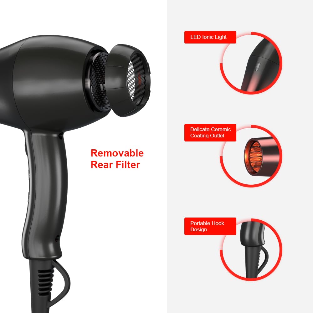 1875W Lightweight Ionic Hair Dryer K27068