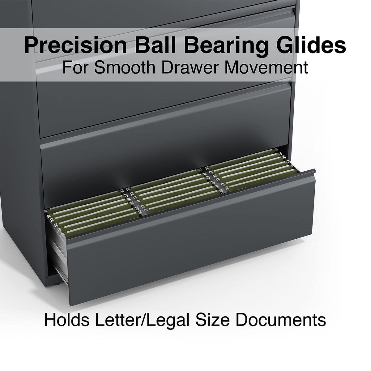 4 Drawer Charcoal Lateral File S66009