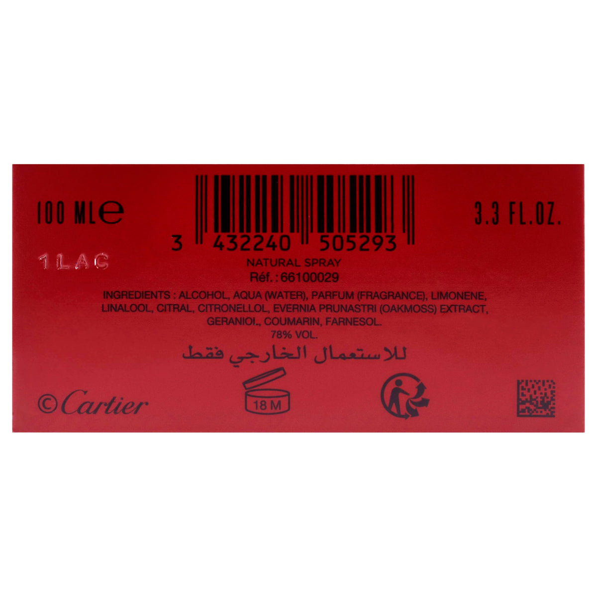 3.3 oz Eau de Toilette Spray E8267