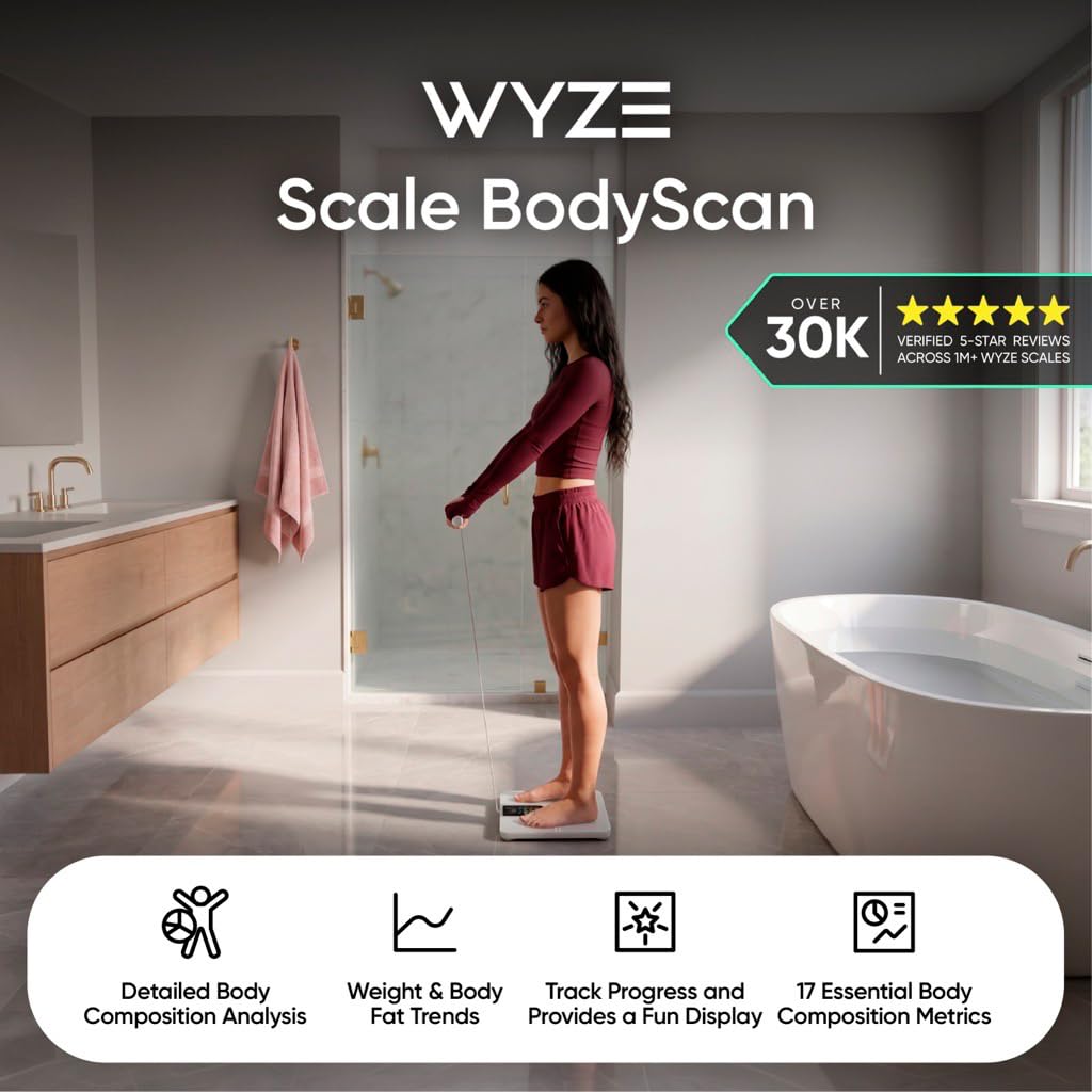 Bluetooth Smart Body Scale 400 lbs Black L449
