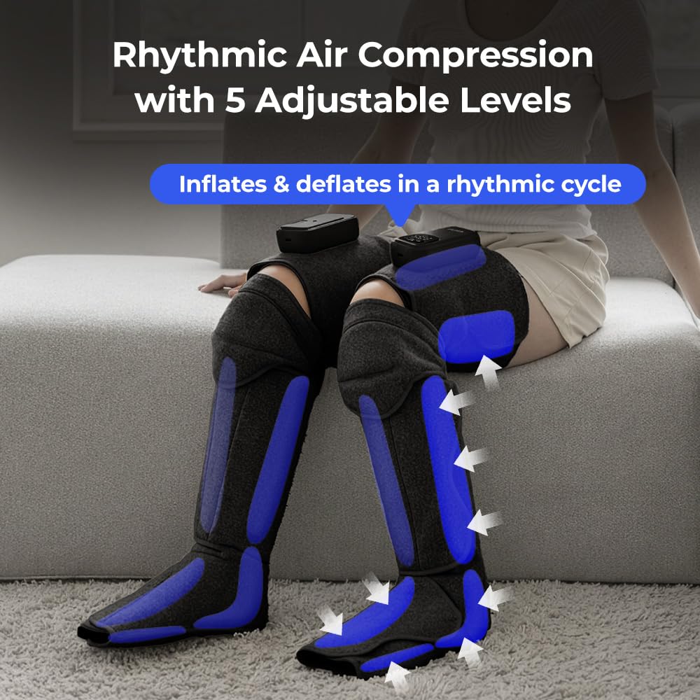 Cordless Full Leg Massager with Knee & Sole Heat K939