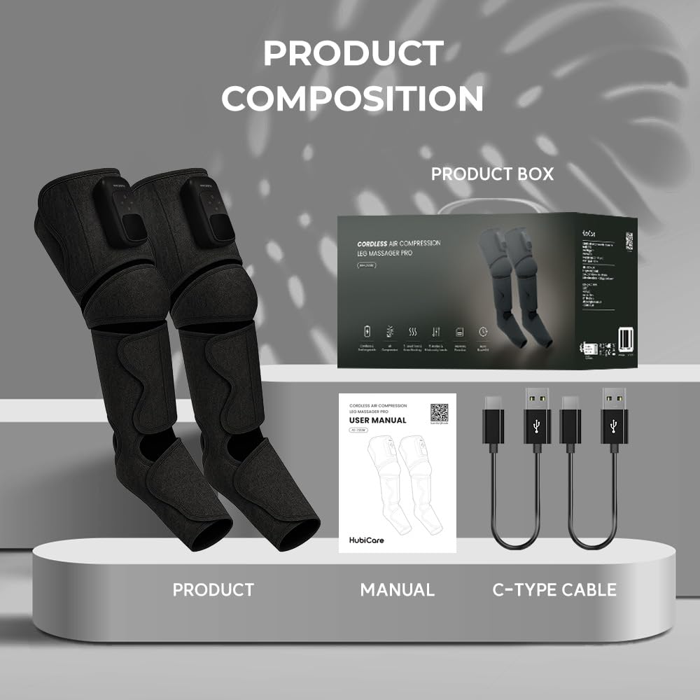 Cordless Full Leg Massager with Knee & Sole Heat K939