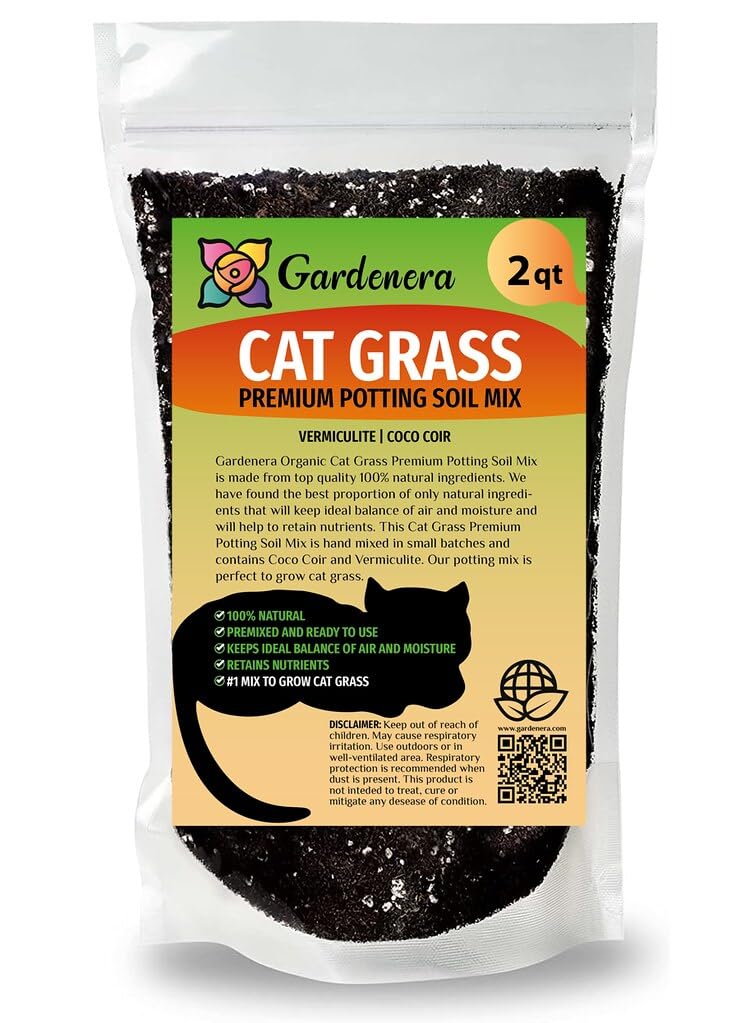 Organic Cat Grass Growing Medium 2 QUARTS F549050