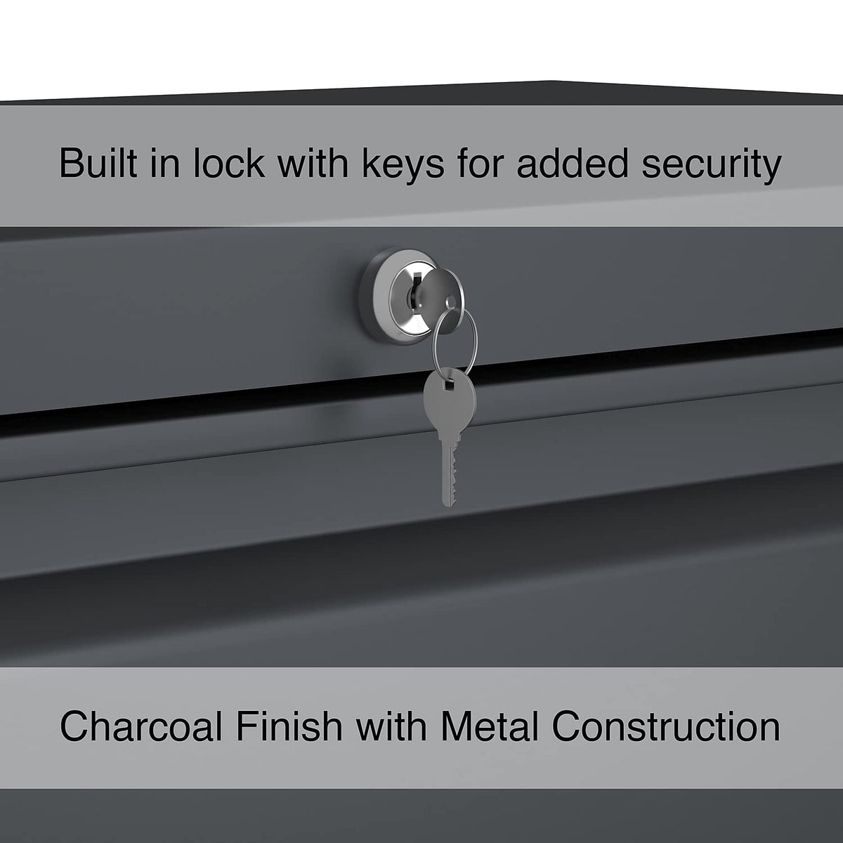 4 Drawer Charcoal Lateral File S66009