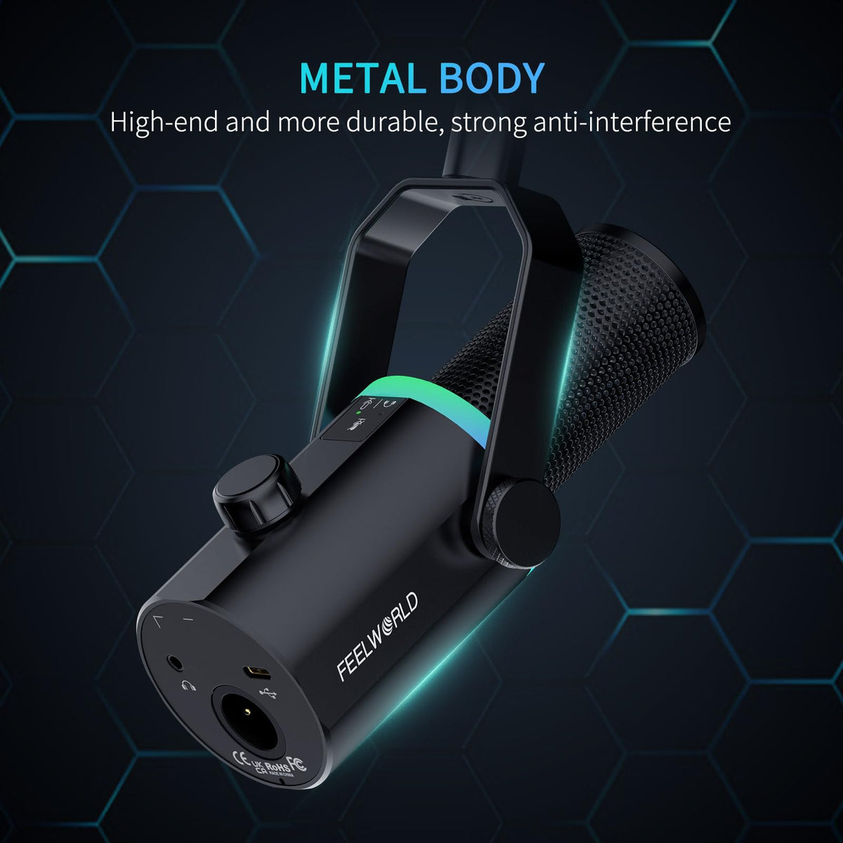 Black Metal Dynamic Microphone D7740