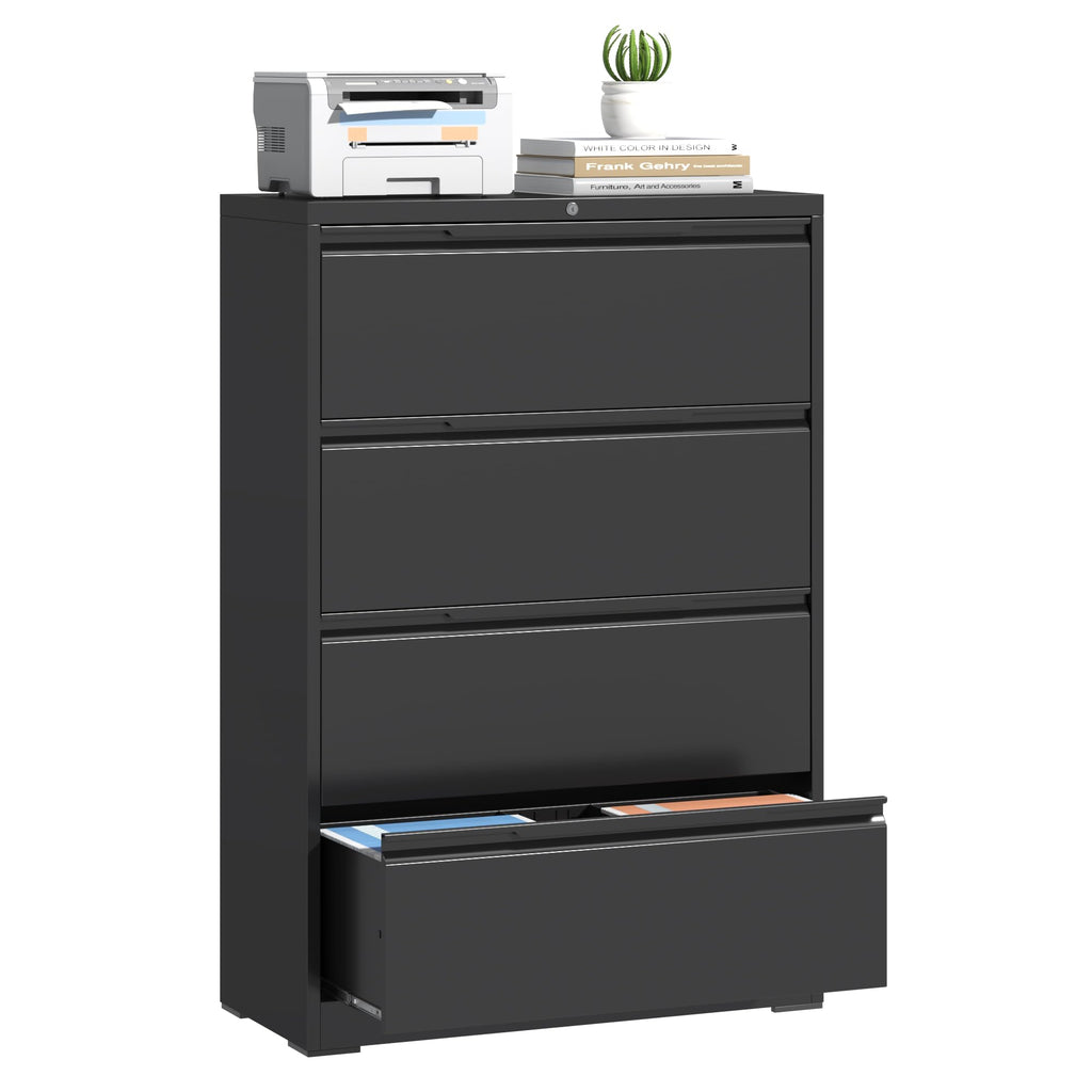 4 Drawer Metal File Cabinet with Lock L882