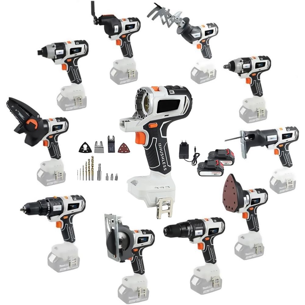 Cordless Brushless Power Tool Combo Kit 10 in 1 K83775