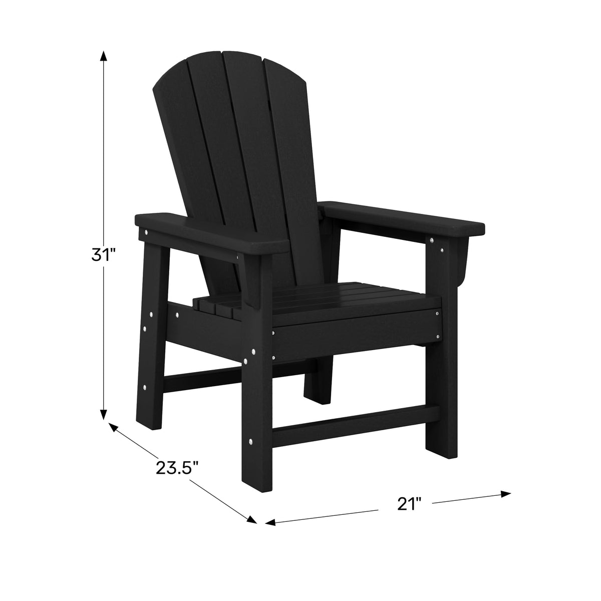 Navy Blue HDPE Adirondack Chair Z961078