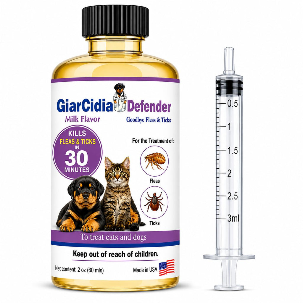 Flea & Tick Support for Cats & Dogs Oral Suspension Milk Flavor 60ml U571998
