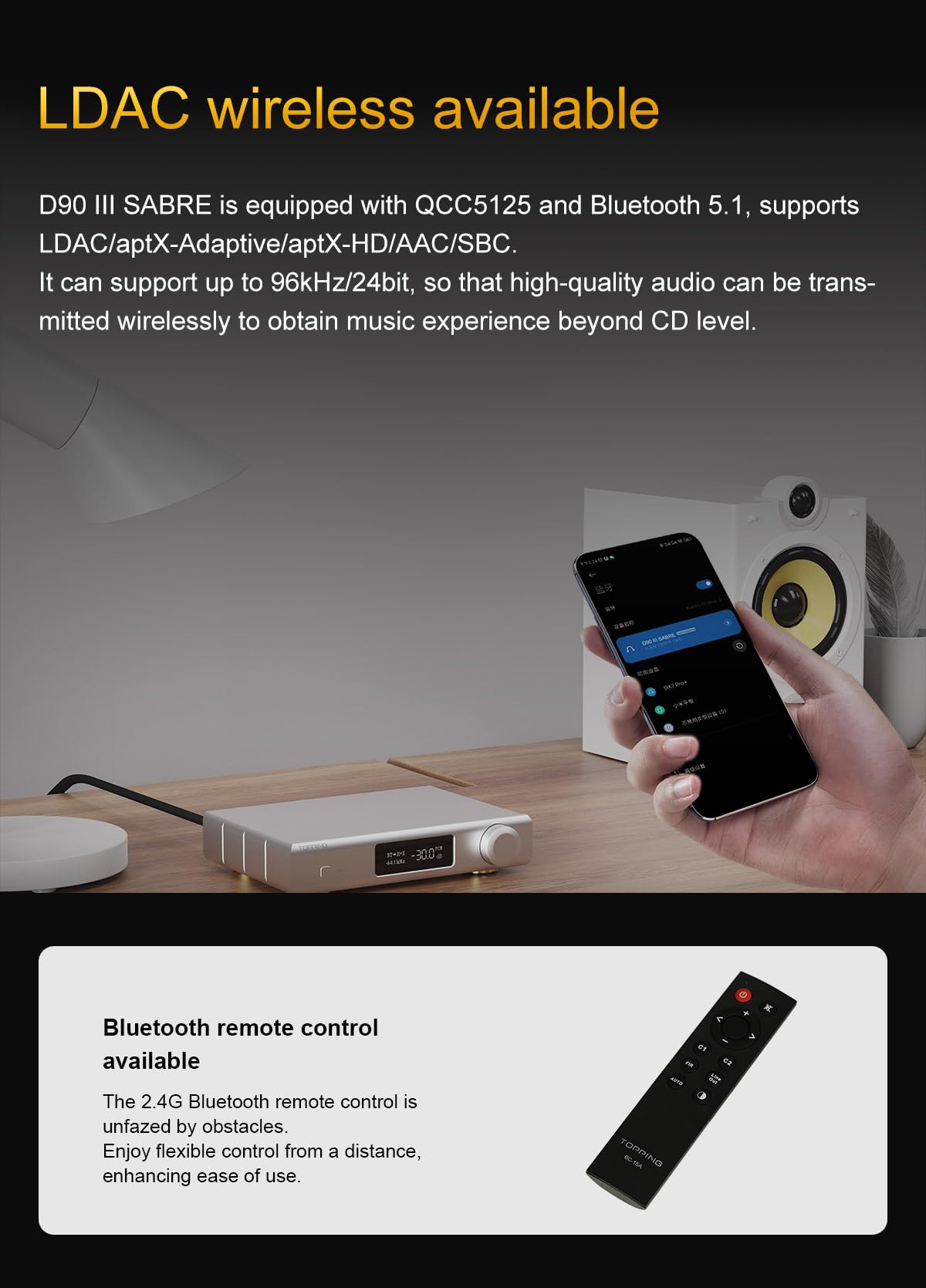 Black Desktop DAC Preamp B1856