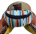 Southwest Print Insulated Nylon Saddle Pouch L6165