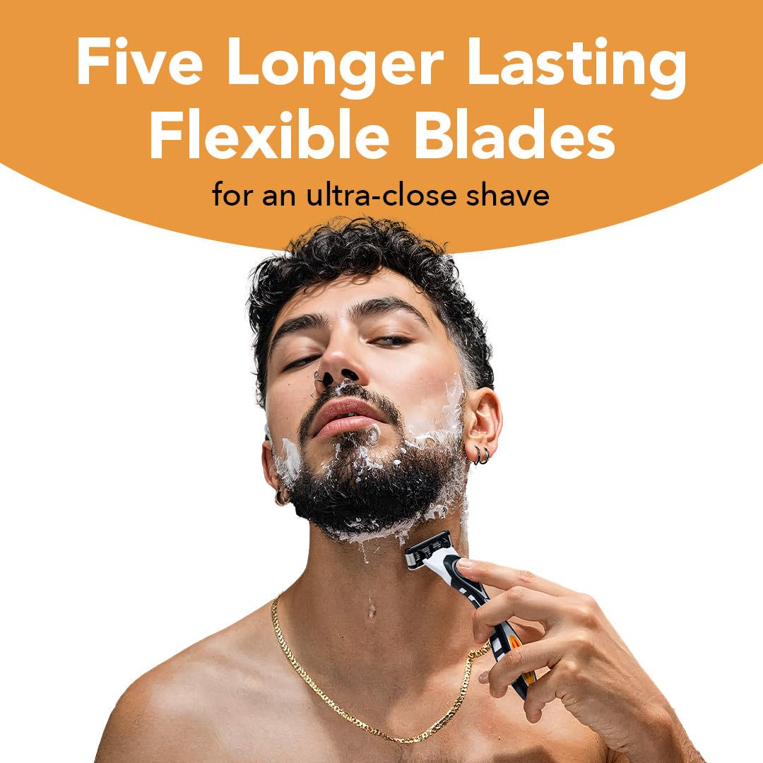 5-Blade Refillable Razors with 7 Cartridges S186