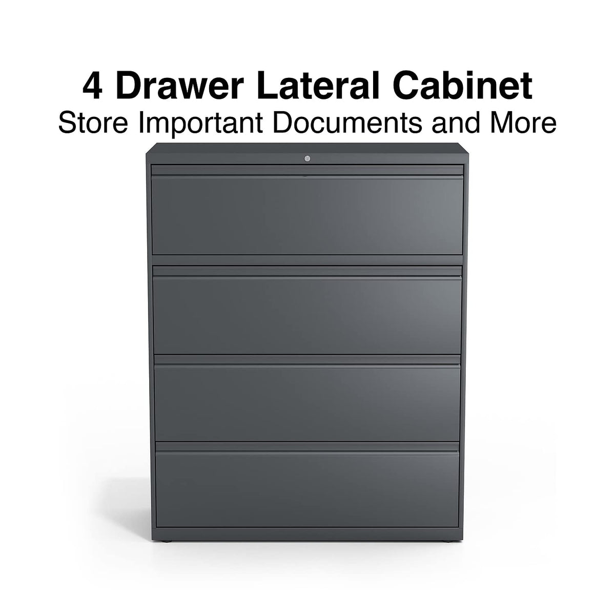 4 Drawer Charcoal Lateral File S66009