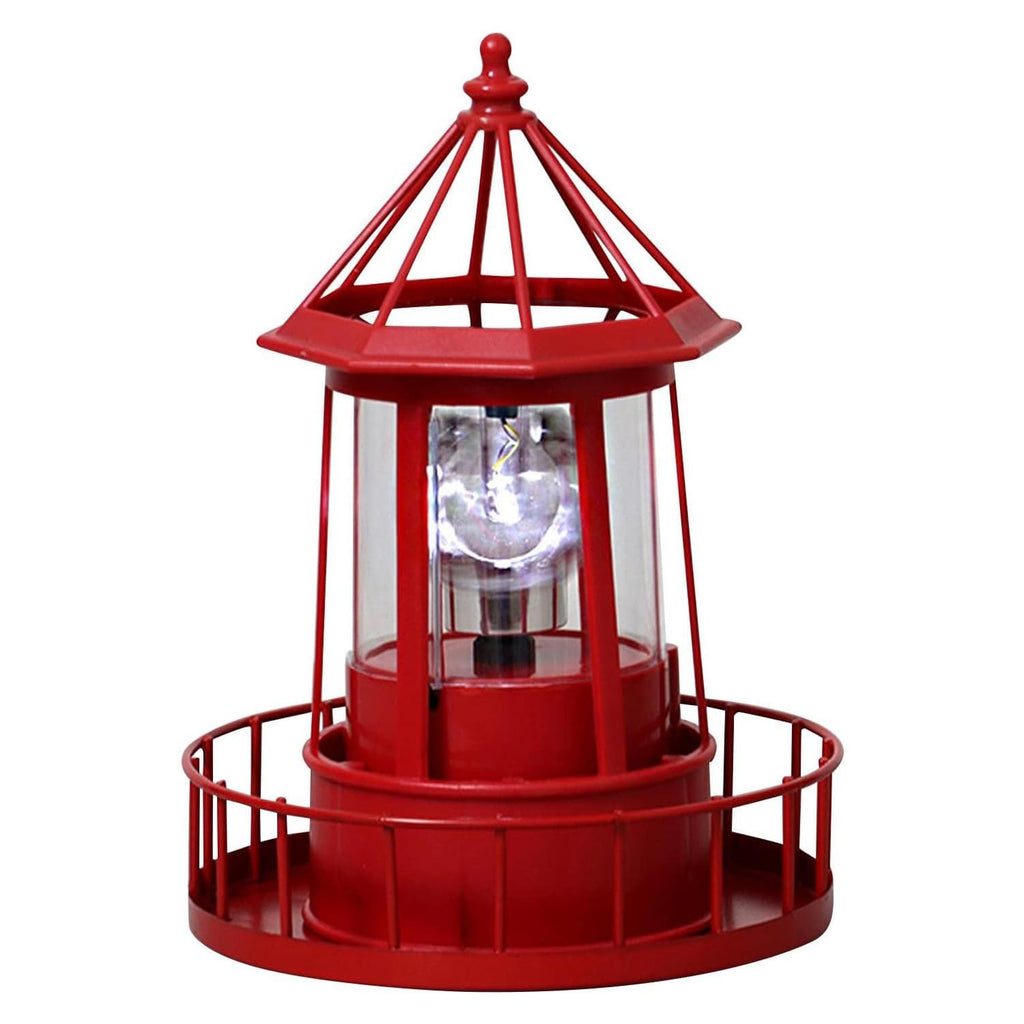 Waterproof Rotating Solar Lighthouse Statue B757