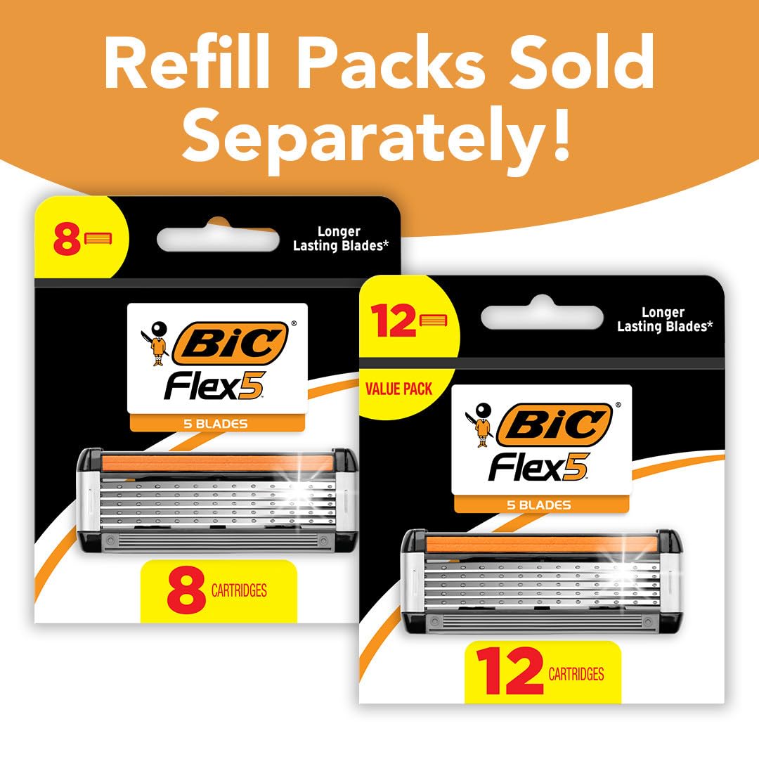 5-Blade Refillable Razors with 7 Cartridges S186
