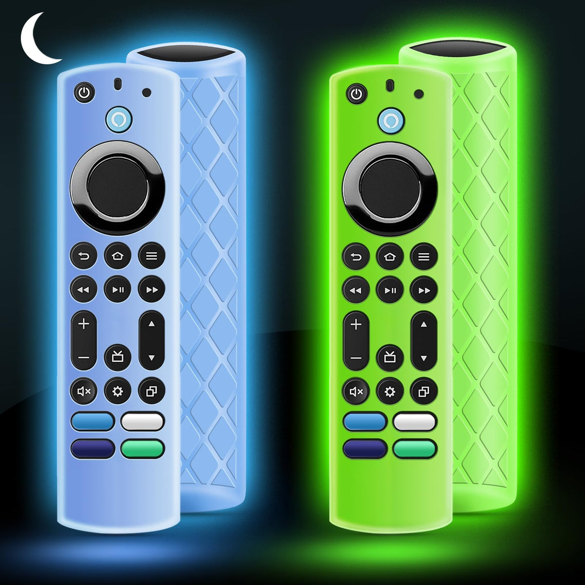 Silicone Remote Cover Glow in The Dark with Lanyard S186