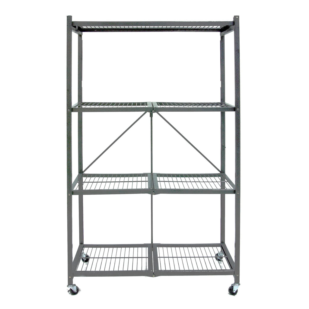 Foldable 4-Tier Heavy-Duty Steel Storage Rack R3361