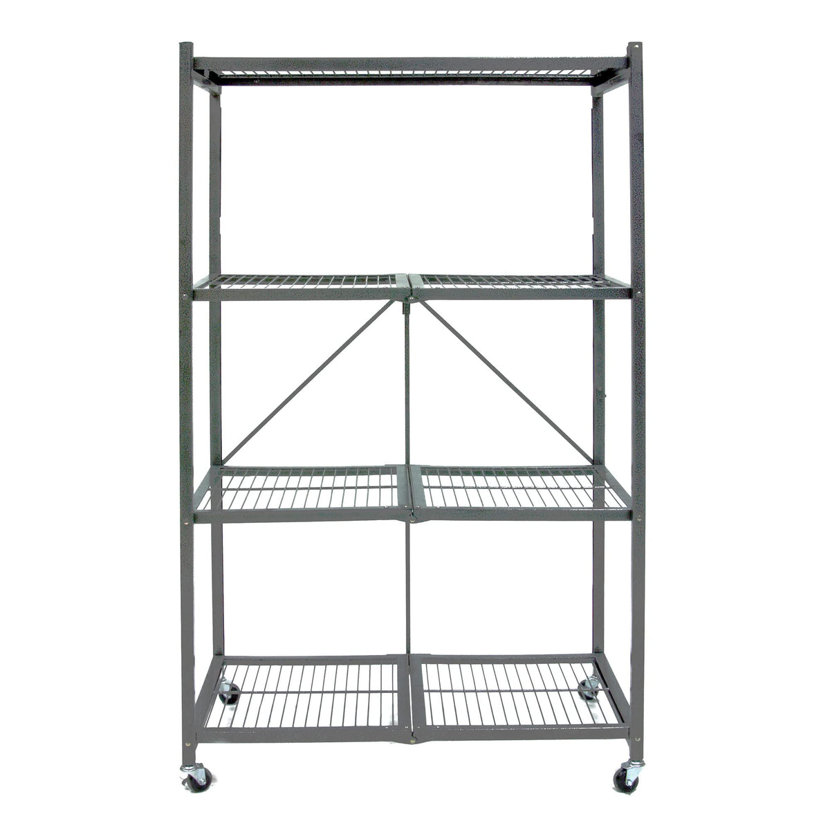 Foldable 4-Tier Heavy-Duty Steel Storage Rack R3361