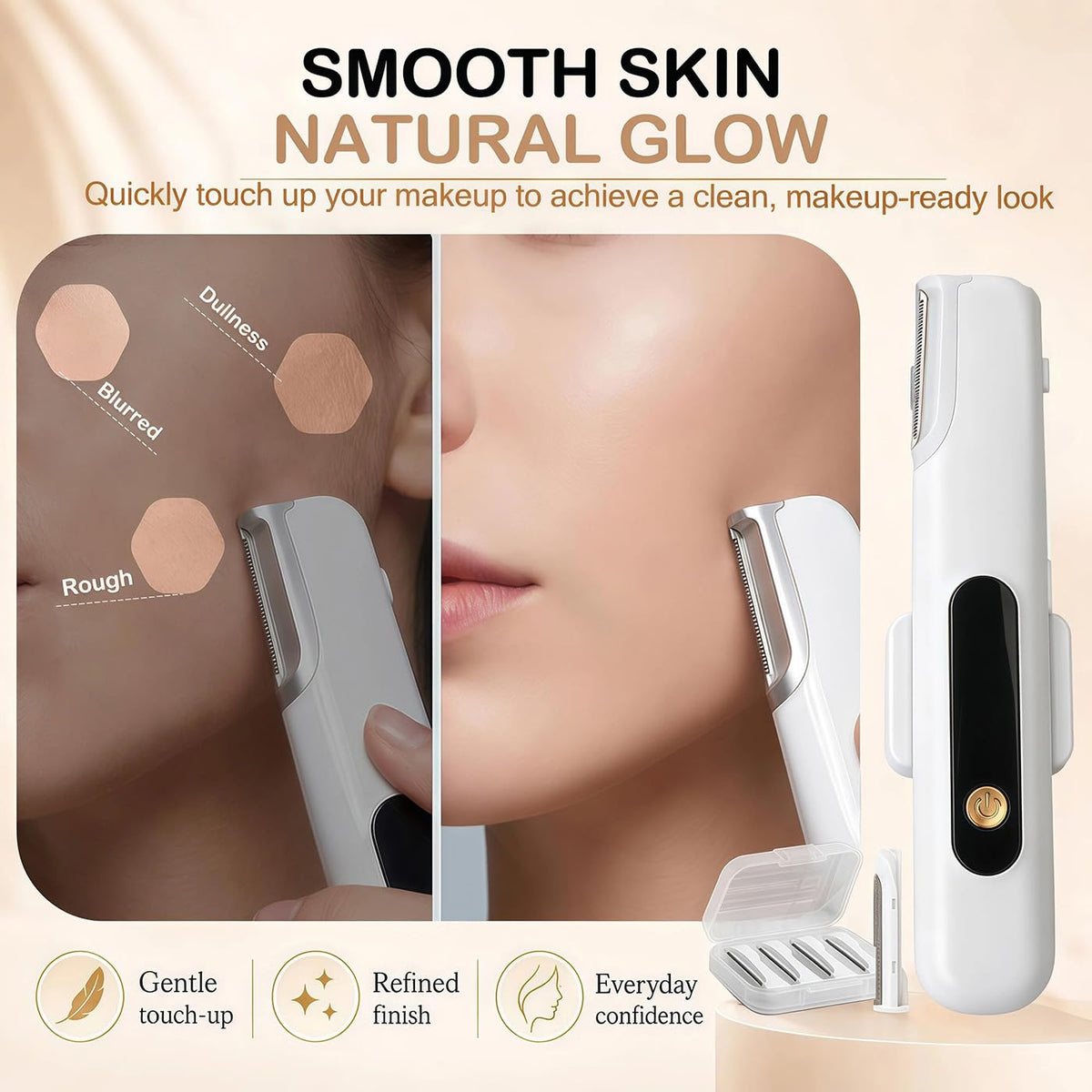 Sonic Dermaplane Razor with 5 Refill Blades K234103