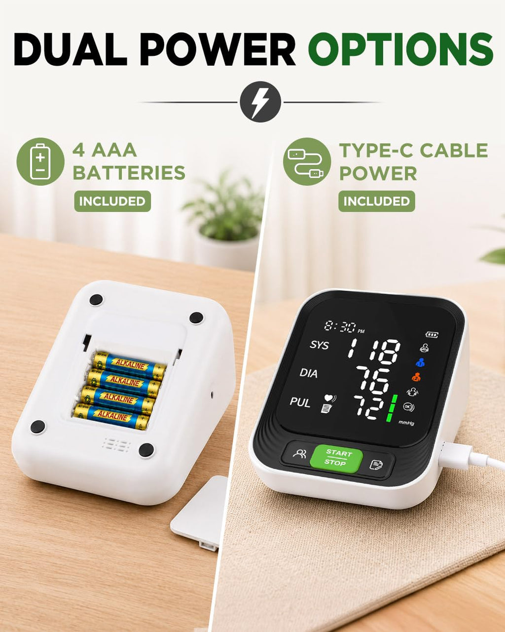 Upper Arm Blood Pressure Monitor with Large Cuff G8309