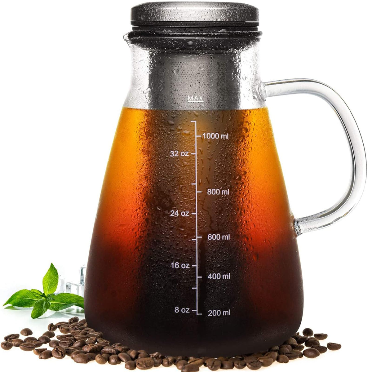 34oz Cold Brew Iced Coffee Maker with Stainless Steel Filter K5022