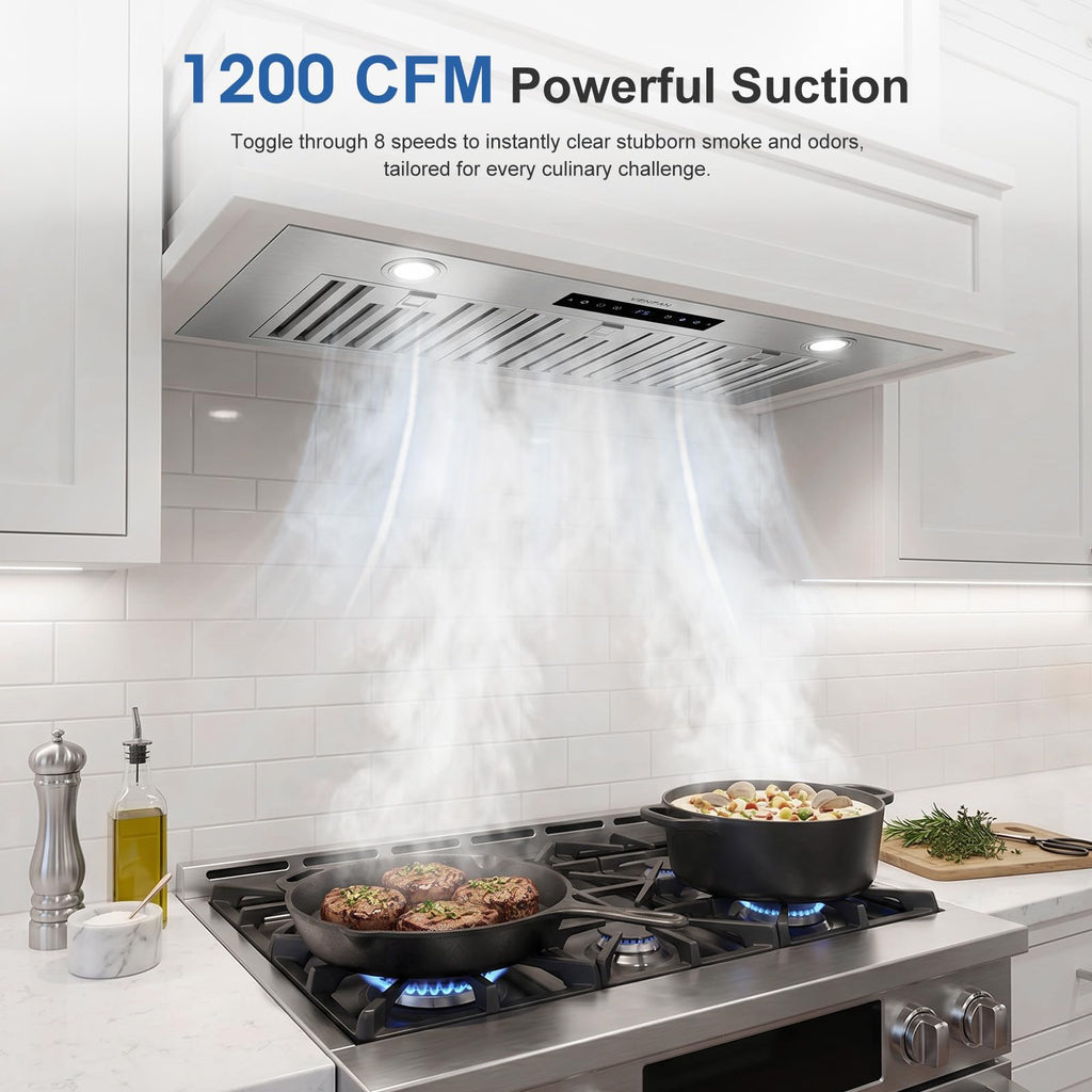 36-Inch 1200 CFM Built-in Range Hood Insert G719