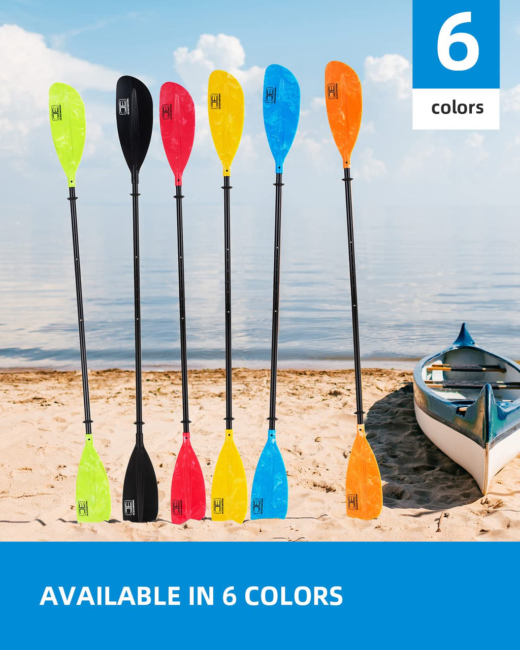 Adjustable Kayak Paddle with Paddle Leash L54545