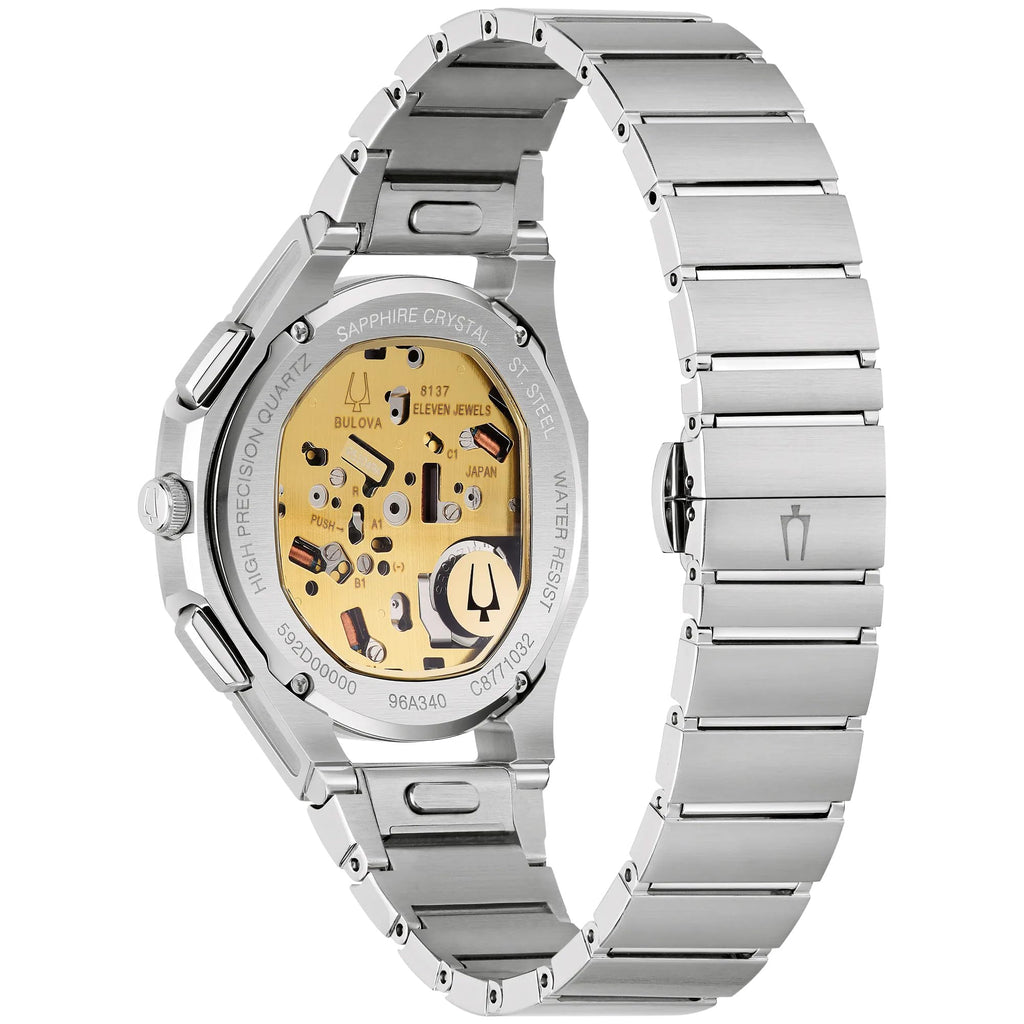 Brown Dial Stainless Steel Chronograph Watch Set 41.5mm G73302
