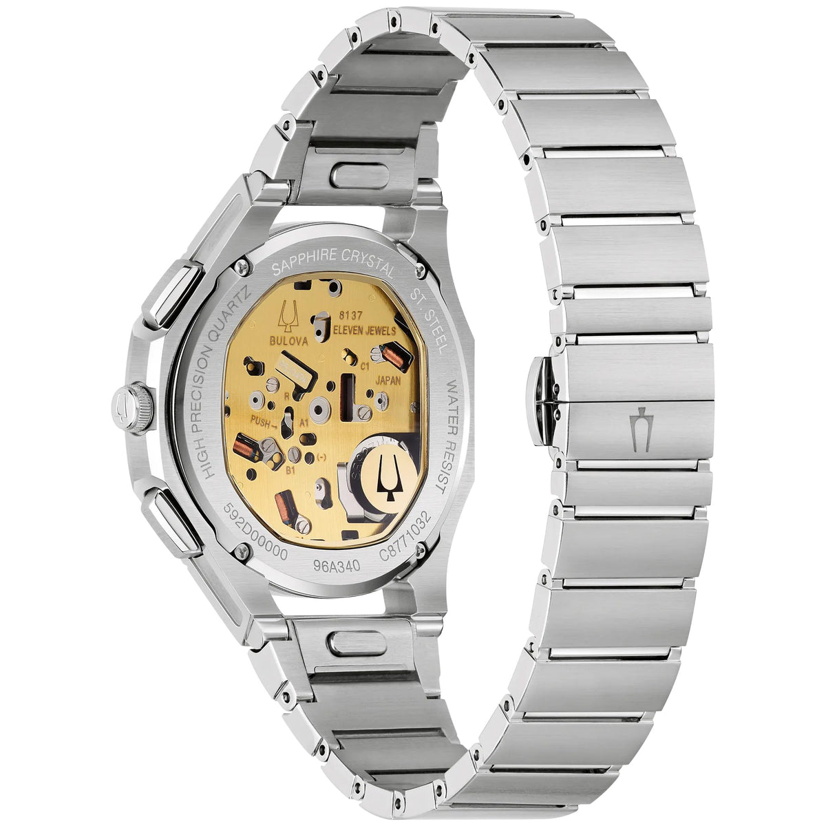 Brown Dial Stainless Steel Chronograph Watch Set 41.5mm G73302