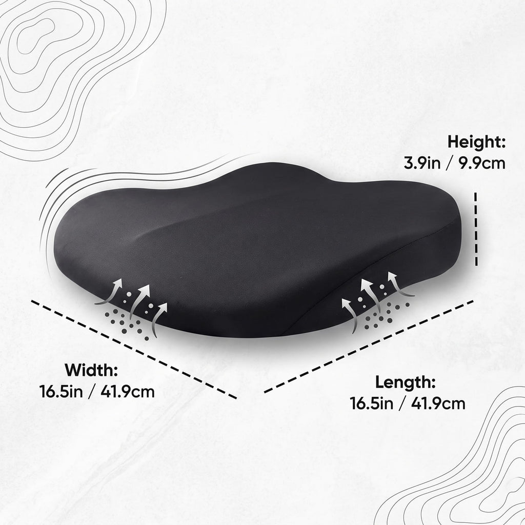Backless Booster Car Seat Cushion, Black I67003