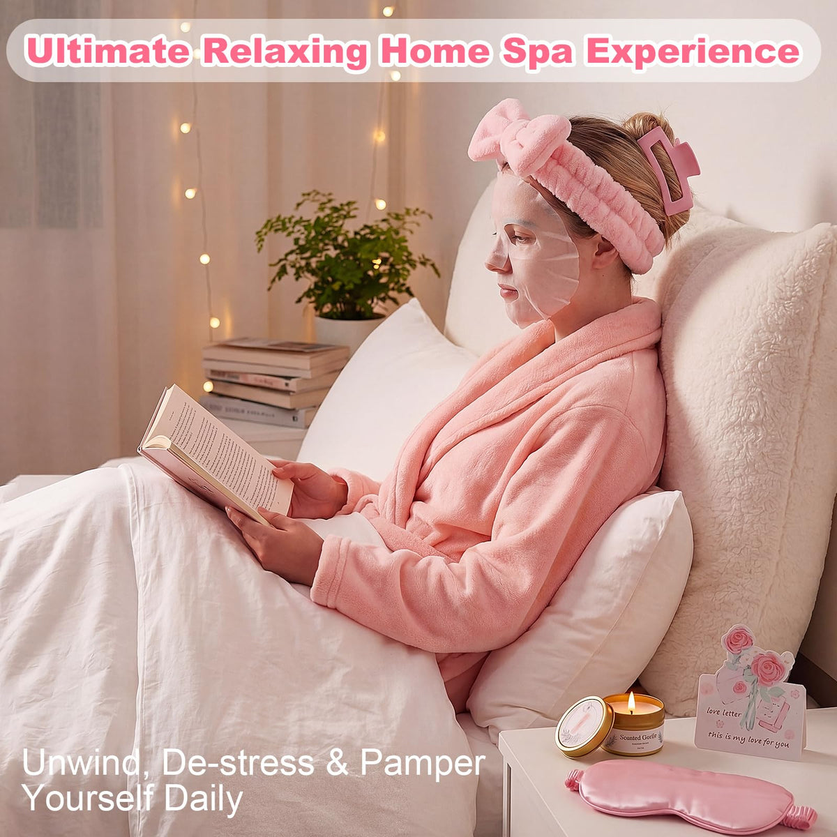 11 Pcs Pink Spa Gift Basket P86352