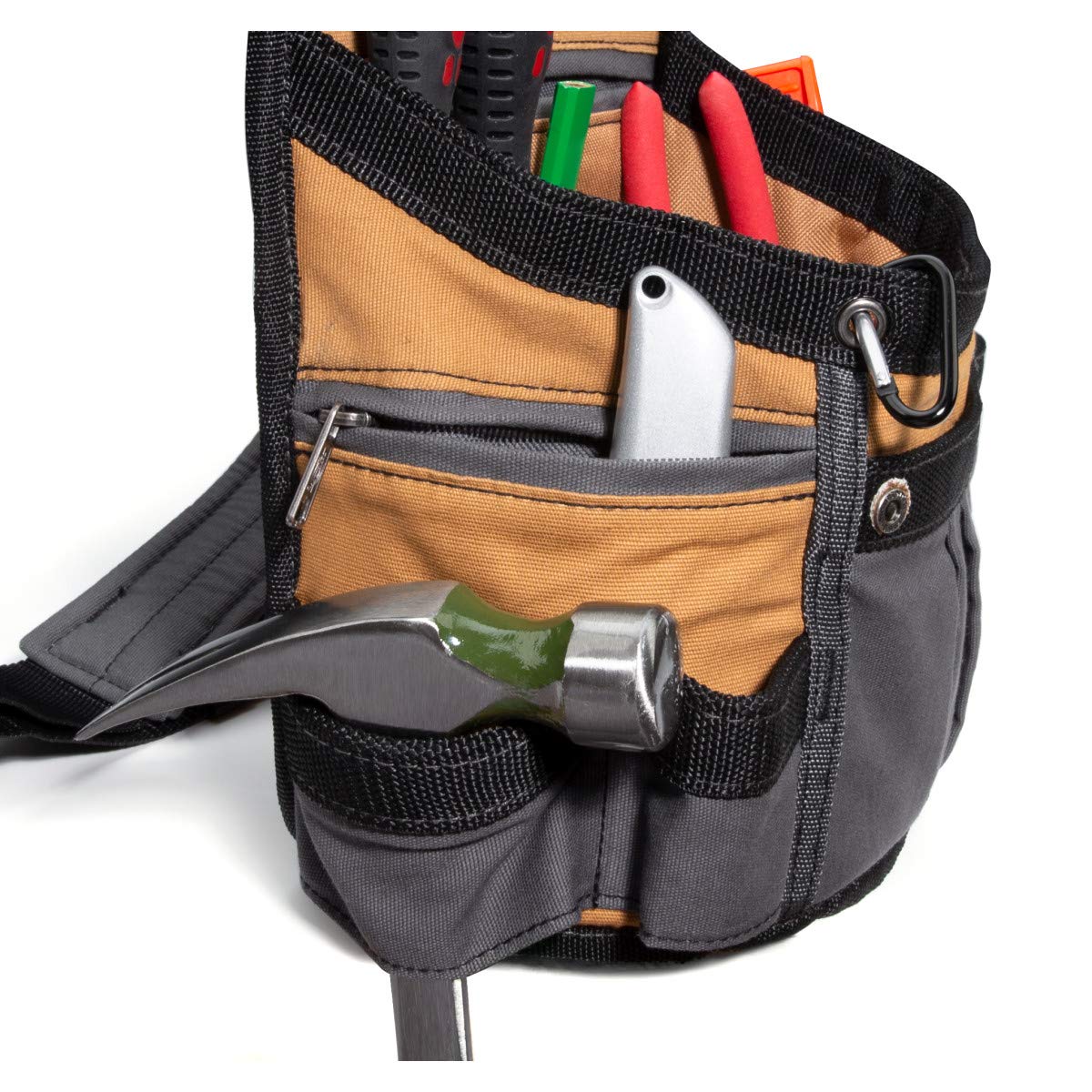 8-Pocket Padded Tool Belt Utility Pouch Adjustable 3-Inch Belt Canvas M450