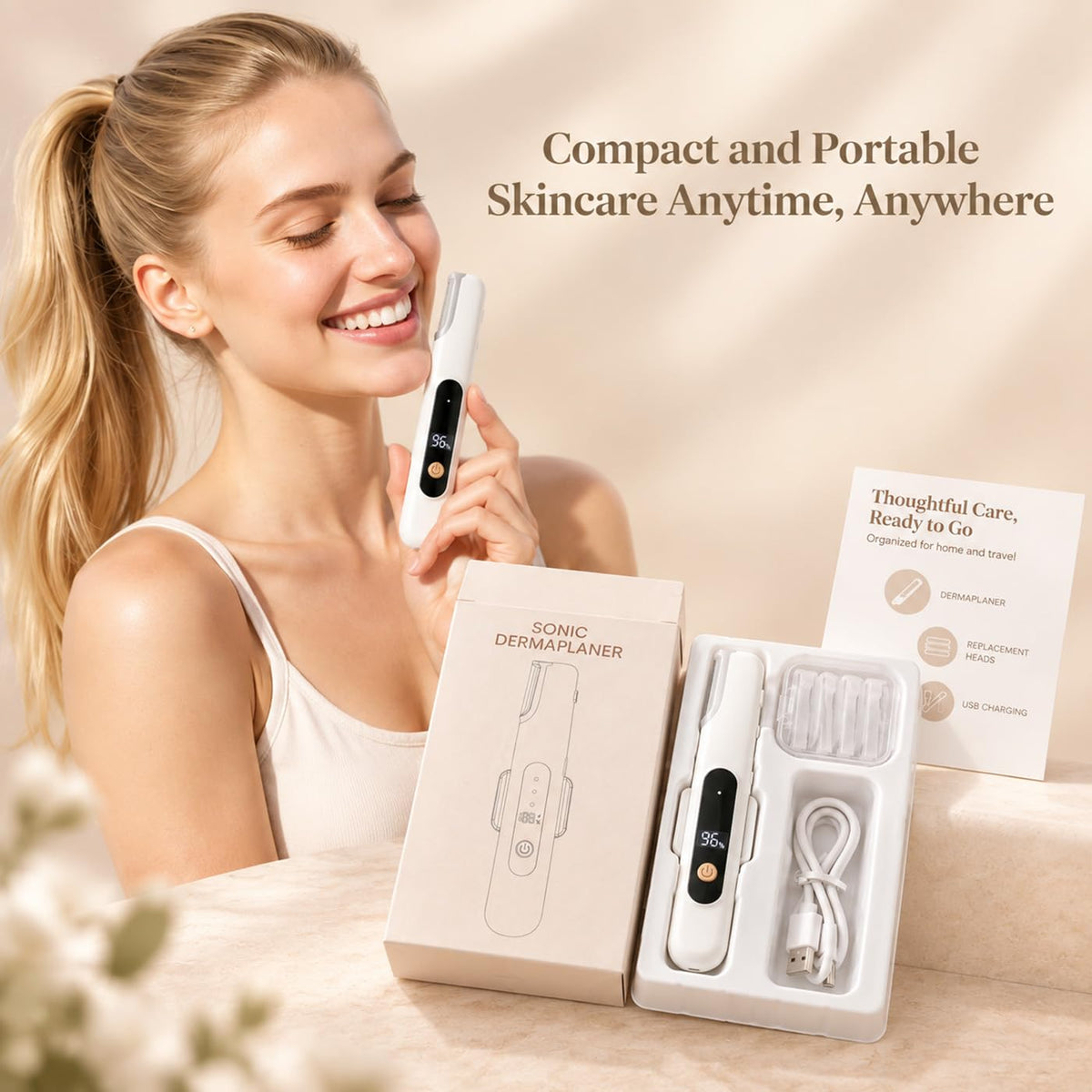 Sonic Dermaplane Razor with 5 Refill Blades K234103
