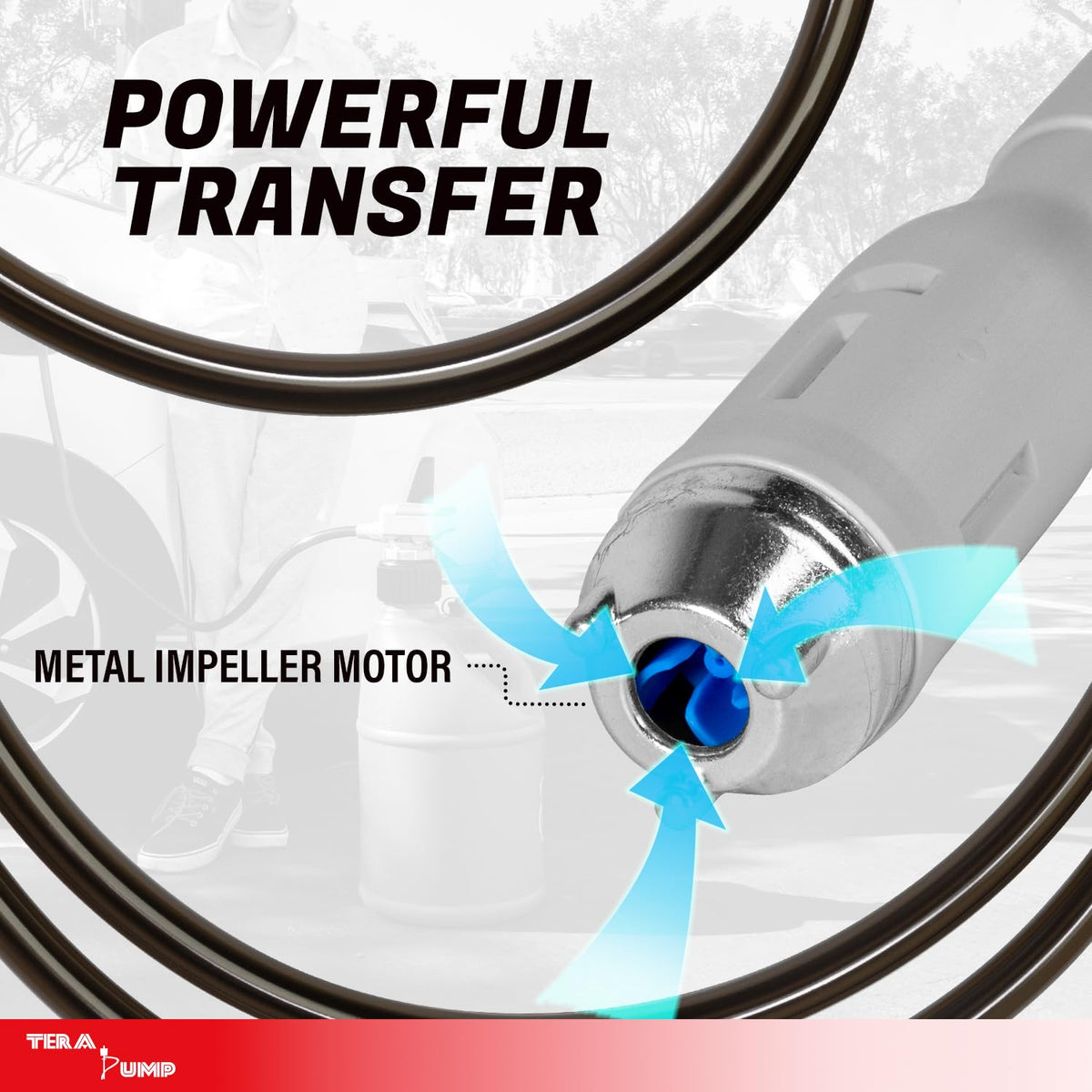 Battery Powered Fuel Transfer Pump with 51" Hose H53913