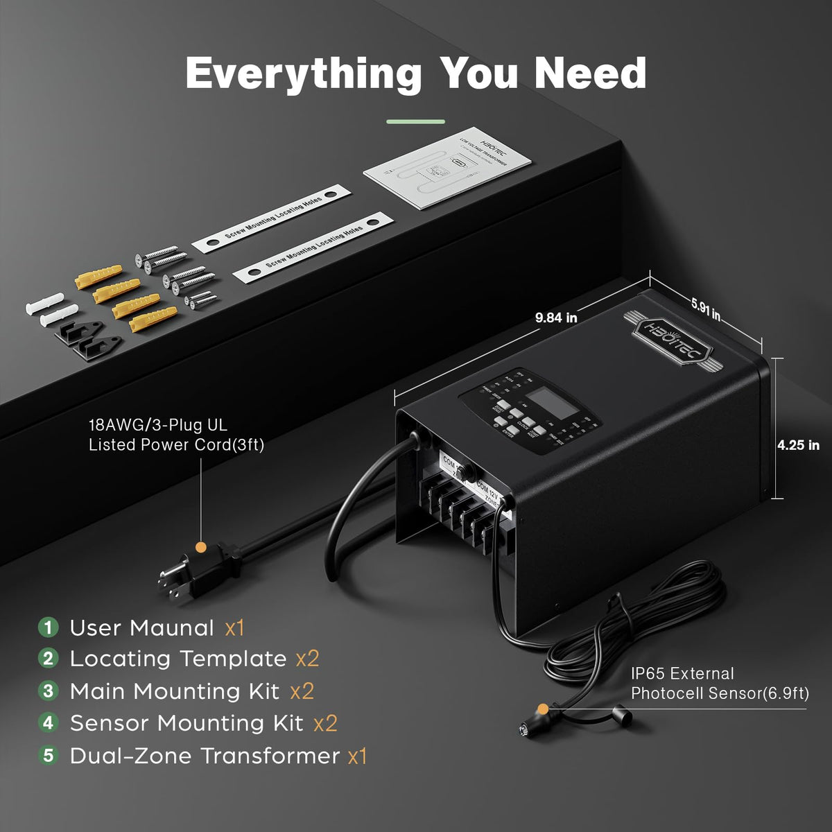 200W Low Voltage Transformer 2 Zone B210787