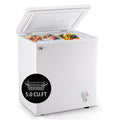 5.0 Cu.Ft White Chest Freezer with Removable Basket D4618