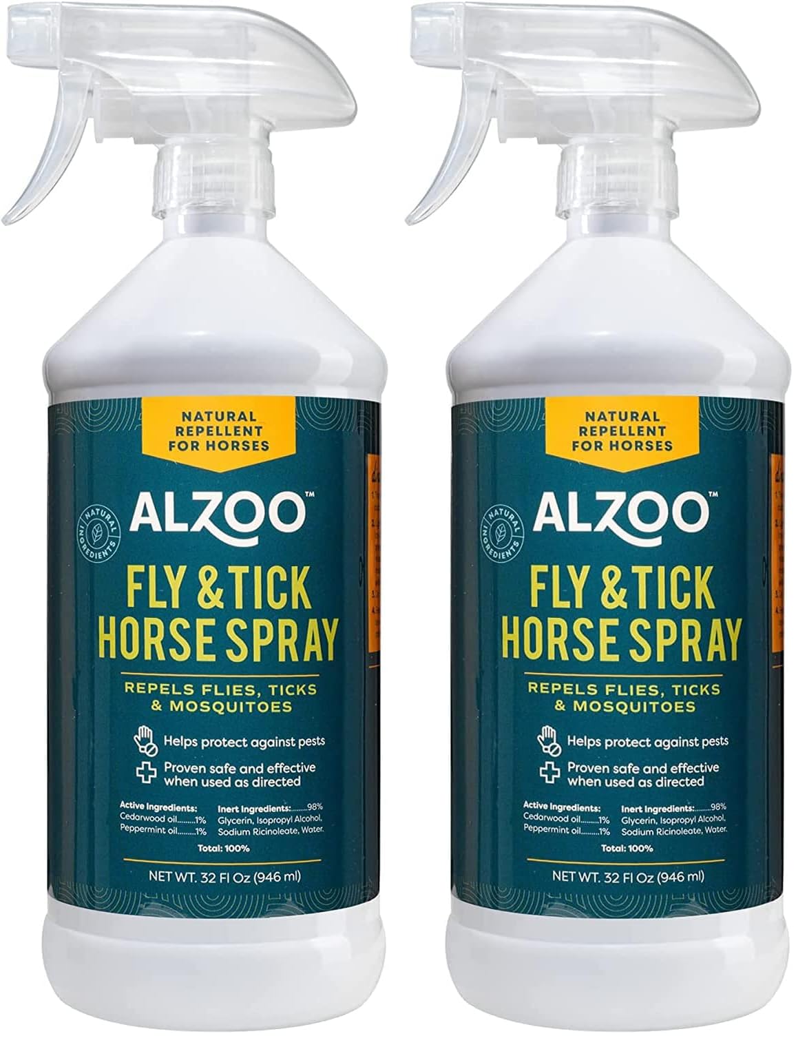 Plant-Based Fly and Tick Horse Spray 32 Fl. Oz. (Pack of 2) E7798