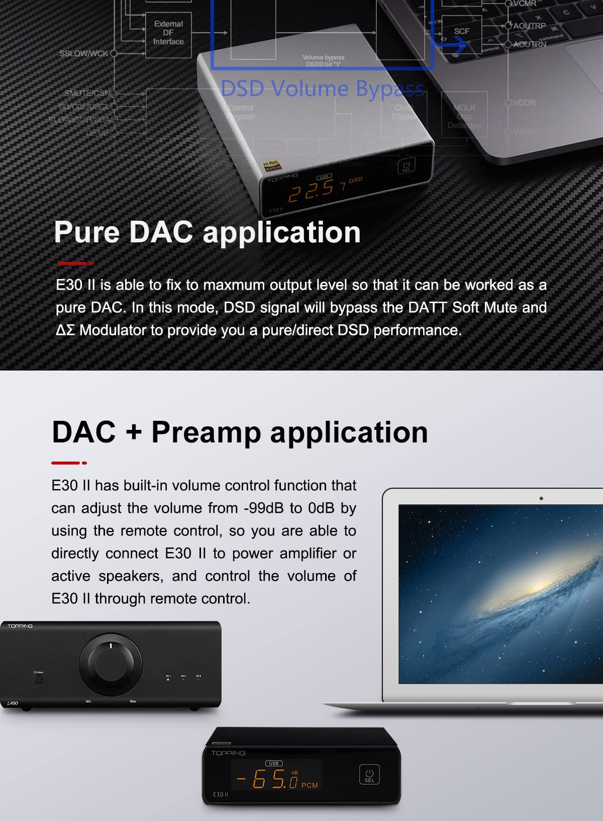 Black DAC Preamp Audio Decoder Q538701