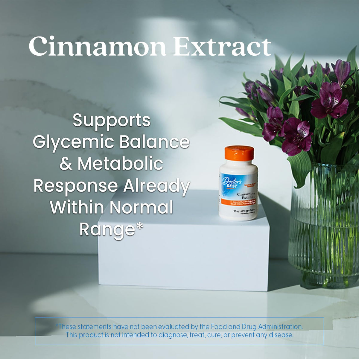 Cinnamon Bark Extract Capsules, 120 Veg Caps S869